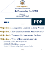 BACC360 - CH 7 - INCREMENTAL ANALYSIS