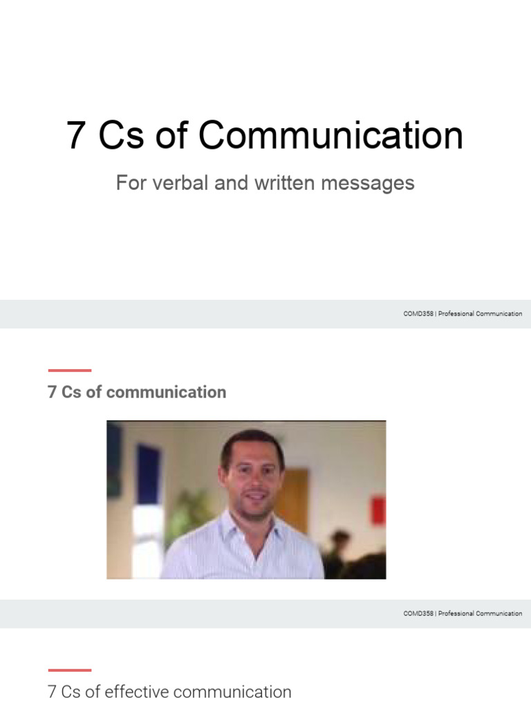 7 Cs of Communication | PDF | Communication | Jargon