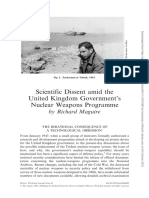 Scientific Dissent Amid The United Kingdom's Nuclear Weapons Programme