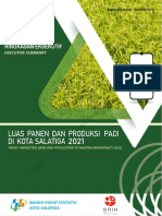 Ringkasan Eksekutif Luas Panen Dan Produksi Padi Di Kota Salatiga 2018-2021