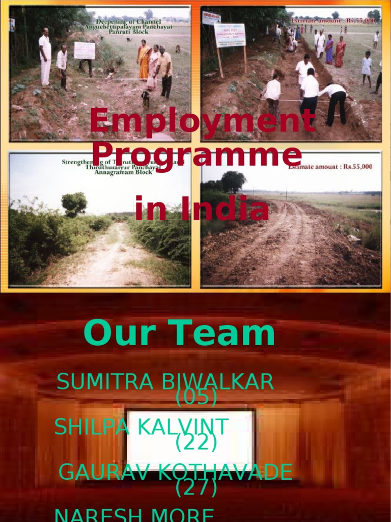 Employment Programs in India Overview | PDF | Poverty | Poverty ...