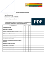 Pauta de Monitoreo y Evaluacion