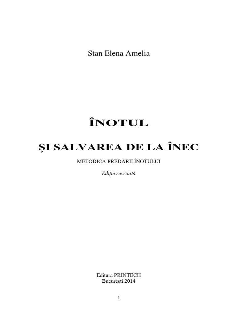 Înotul Si Salvarea de La Inec | PDF