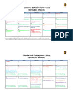 Calendario de Evaluaciones SEGUNDOS BÁSICOS (10-04)