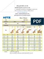 Pricelist Kitz Bronze&Brass 010761