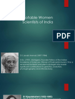 Women Scientists