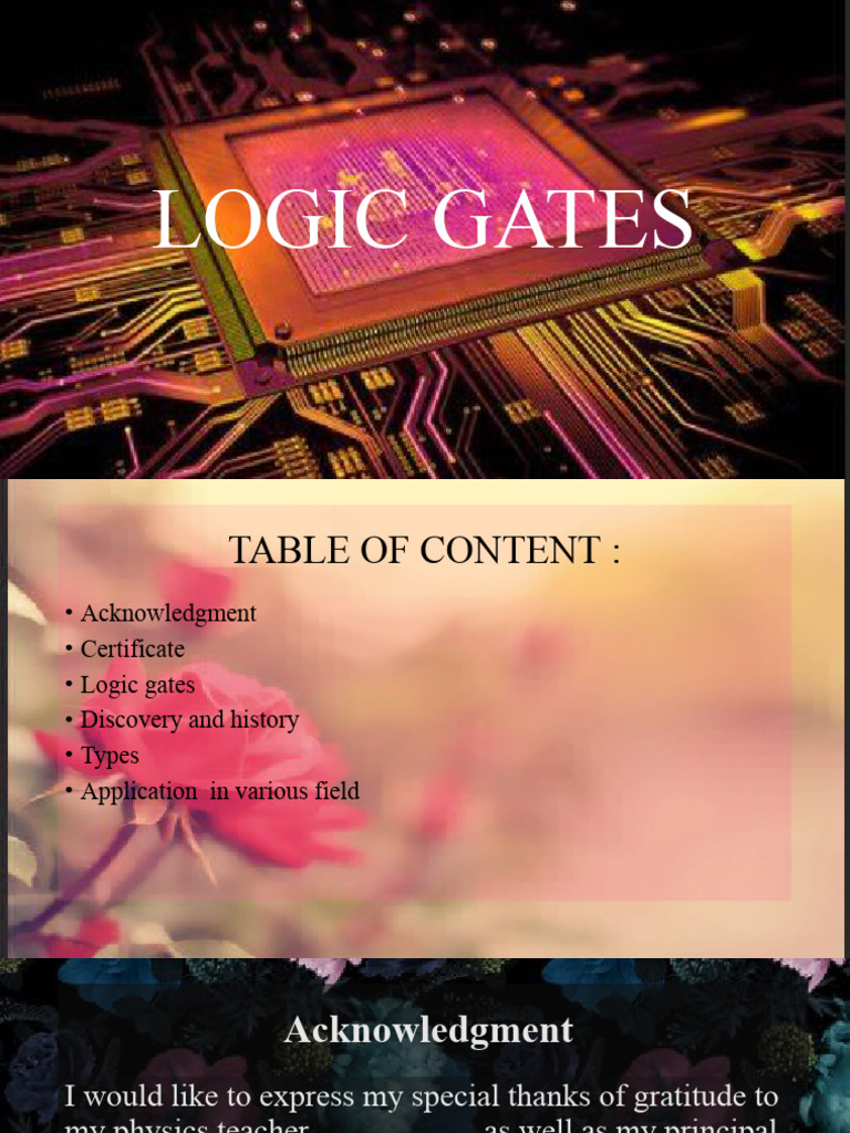 Logic Gates PDF Logic Gate Electronic Circuits