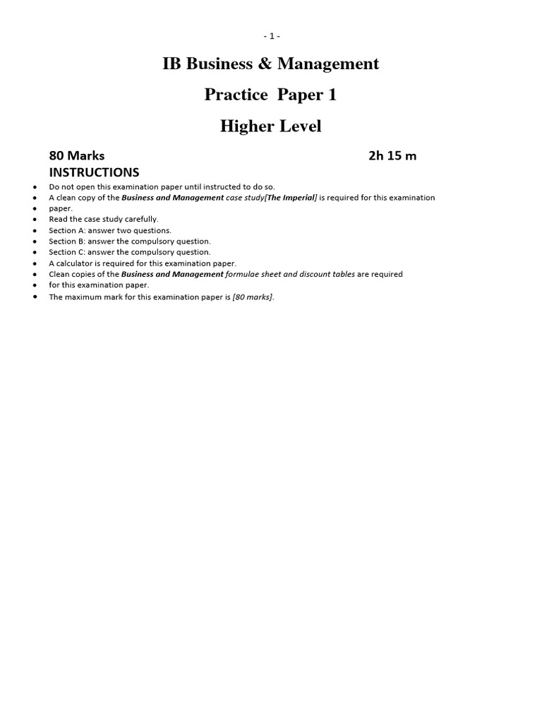 hl_paper_1_practice_paper_1 PDF Unemployment Economies