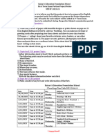 4th Projects and Time Table I Term