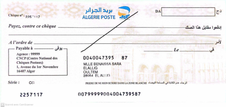 Validité Chèque Barré: Validité Chèque De Banque – QXJHZ