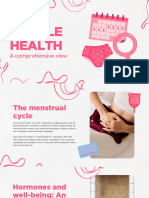 Pink Illustrated Female Health Presentation