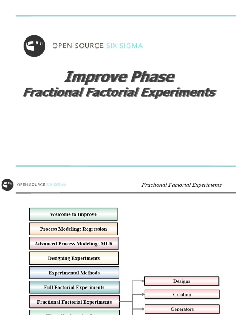 Fractional Factorial Experiment Guide | PDF | Errors And Residuals ...
