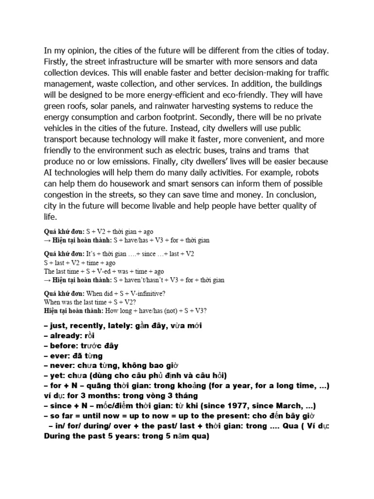 Cities In The Future Unit 3 Pdf Efficient Energy Use Nature