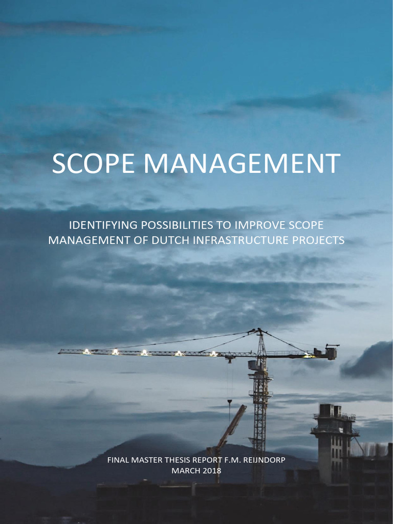 Improving Scope Management in Dutch Infrastructure | PDF | Methodology ...