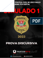 Simulado 1 - Delegado PC-SP - Simulado DISCURSIVO - 2023 - Projeto em Delta