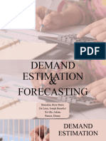 Demand Estimation and Forecasting