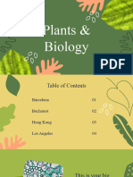 Plants and Biology Green Presentation Green Variant
