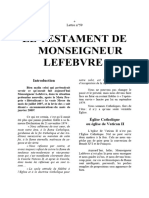 59 Le Testament de Monseigneur Lefebvre