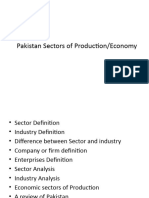 Pakistan Sectors of Production