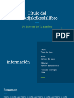 Informe Sobre Libro