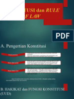 Konstitusi Dan Rule of Law