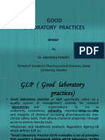 Good Laboratory Practices PDF by Dr. Abhishek Pandey