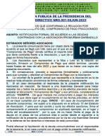 .2023 Notificacion Publica de La Presidencia Del Concejo Directivo Nro.001-05jun-2023