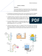 Chapter 2: Tutorial 1 Fluid Static (Pascal's Law and Manometer)