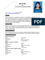 Resume of Puspo