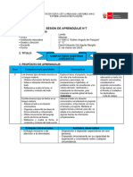 Sesión de Aprendizaje #7