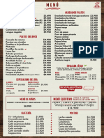 Carta Plaza Norte y Oeste 2023