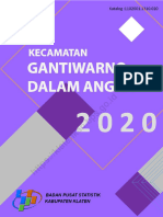 Kecamatan Gantiwarno Dalam Angka 2020