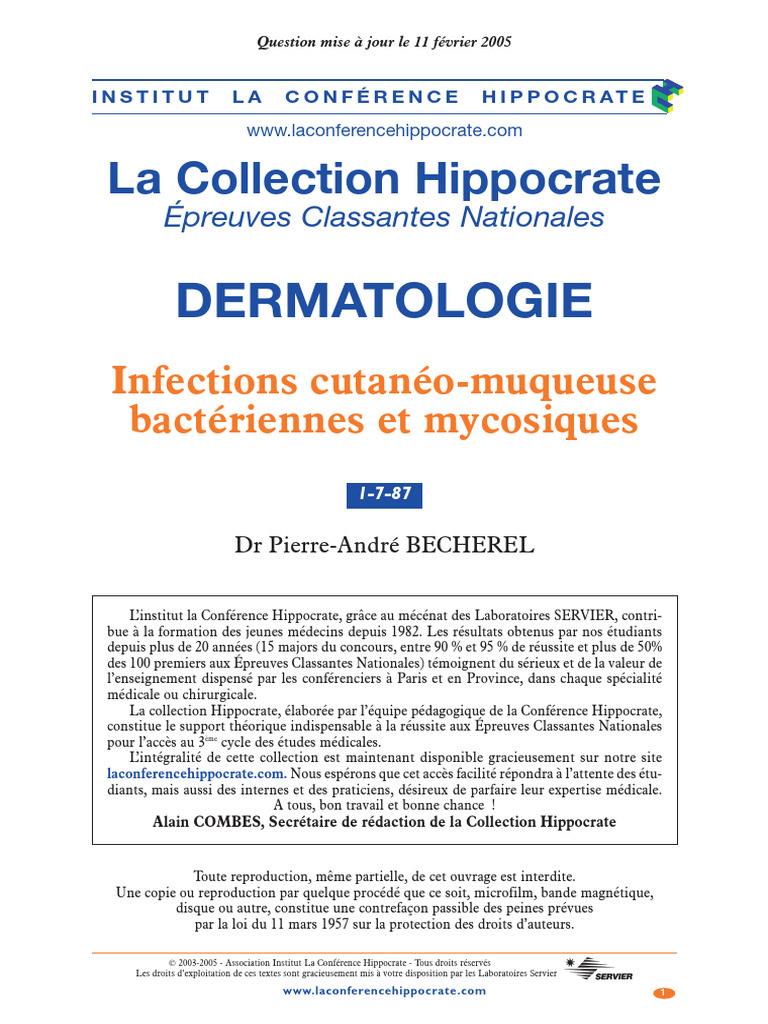 Infections Cutanéo Muqueuses | PDF | Candidose | Candida