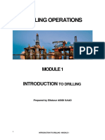 Drilling Operations Module 1 Introduction To Drillingg