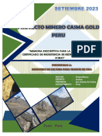 Memoria Descriptiva Proyecto Minero Casma Gold Peru