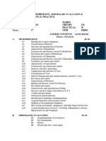 Curriculum of Ophthalmology