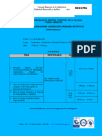 AGENDA IMPLEMENTACIÓN SIGCMA JURISDICCIÓN ORDINARIA BARRANQUILLA 13 y 14 Abril