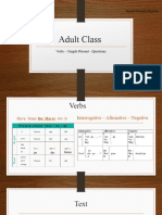 Junior Class 7-09-23. Verbs