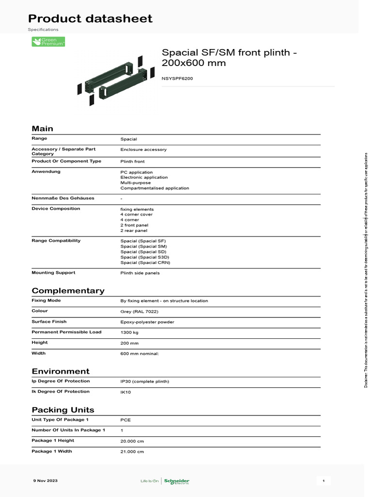 Spacial SF/SM Plinth Front 200x600 mm | PDF | Computers | Technology ...