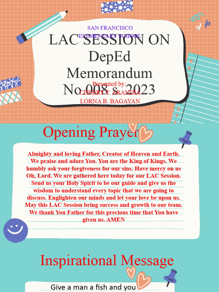 Lac Session On Rpms 2023 | PDF