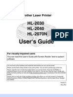 Brother HL2070 User Guide