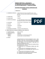 Ficha de Estado Situacional Actual de Proyecto de Inversion Solicitado Por Provias MTC