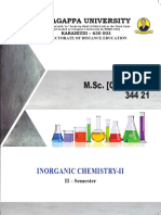 PG M.sc. Chemistry 344 21 Inorganic Chemistry-II MSC Chemistry