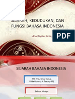 1 B Indo Sejarah Dan Fungsi Bahasa Indonesia
