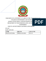 Circuit and Network Theory Lab Report