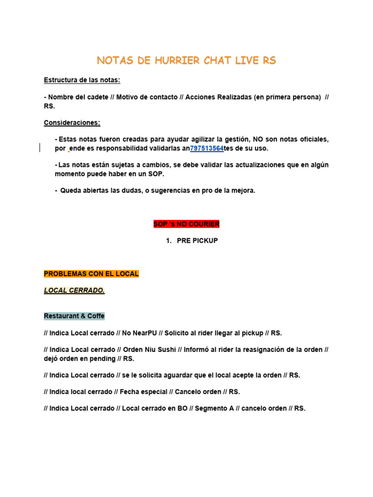 Notas Hurrier | PDF | Entrega (Comercio) | Aplicación movil