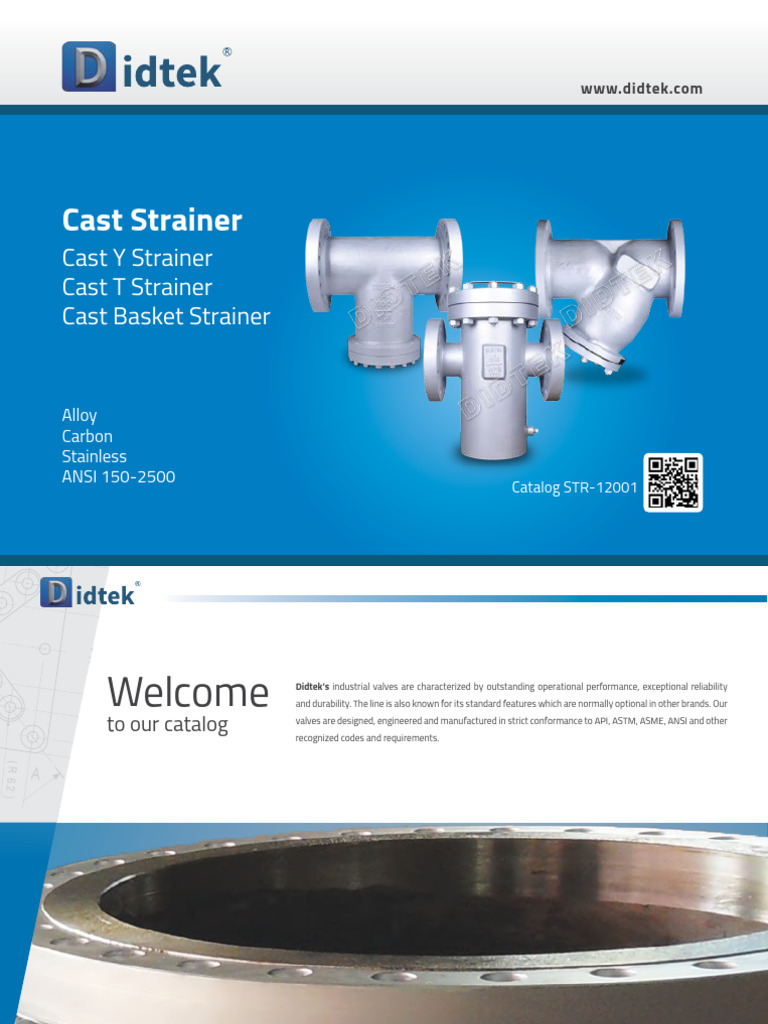 Strainer_STR12001_catalogue PDF Building Engineering Chemistry