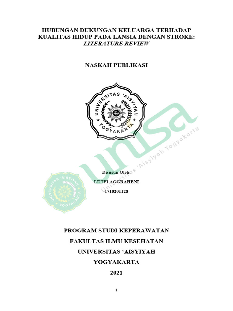 Hubungan Dukungan Keluarga Terhadap Kualitas Hidup Pada Lansia Dengan