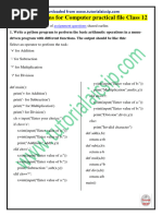 Practical File Class 12