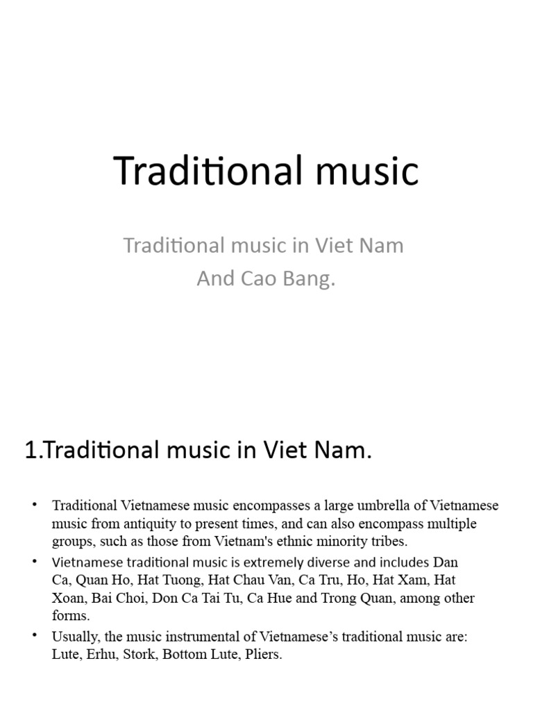 Traditional Music PDF